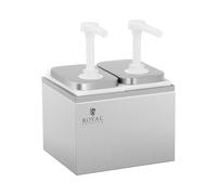 Dispensador de salsas - 2 dosificadores - 2 x 2 L | Royal Catering