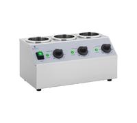 Dispensador de salsas con calentamiento - 3 x 1 L - panel de control en la parte superior - Royal Catering