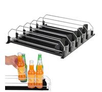 Dispensador de soda | Dispensador automático de soda de 5 filas, organizador de latas de soda ajustable para refrigerador, tiendas minoristas, armarios, salas de almacenamiento de alimentos, puede