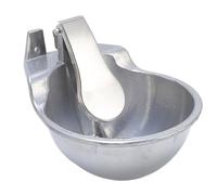 Dispensador de Tazón de Agua, Tazón de Agua Automático con Tapa de Acero Inoxidable, Pollo Automático, Bebida, Mando de Agua Automática para Caballos, Ganado, Agua, Tazón para