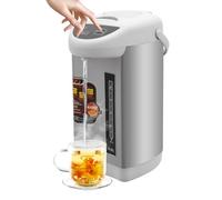 Dispensador de termo, hervidor de agua con función de mantenimiento del calor, dispensador de agua caliente de 4 litros, 90 °C constante, 3 modos de extracción y calefacción rápida de 750 W, de acero