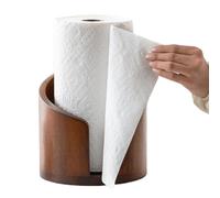 Dispensador de toallas de papel de madera - Organizador de papel de cocina, soporte para rollo de pie, para sala de estar, dormitorio, inodoro, despensa, apartamento, baño, escritorio, encimera