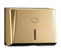 Dispensador de Toallas de Papel Dorado, dispensador de Caja de pañuelos Comercial montado en la Pared para Toallas de Papel múltiples, baño de Cocina