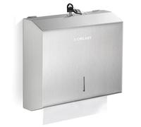 Dispensador de Toallas de Papel para Montaje en Pared Comercial, dispensador de Toalla de Papel de Mano multifold C, sostenedor de Tejido de Acero Inoxidable