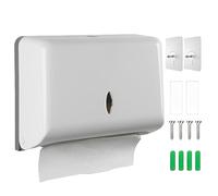 Dispensador de Toallas de Papel: YIDM Montado en La Pared Dispensador de Papel Sin Perforar para Toallas de Papel Plegadas en C, Z O AcordeóN, 250-400 Toallas de Papel, Blanco