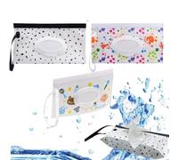 Dispensador de Toallitas,3PCS Dispensador Toallitas Bebe,Bolsa Toallitas Bebe Portátil,Bolsa para Toallitas,Bambebe Funda Humedas Toallitas Bebe,Viajes Bebe Mojado Tejido Caja,Wet Wipes Dispenser