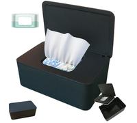 Dispensador de toallitas con Tapa Que no se desliza con un Recipiente de Limpieza de diseño de Sello de Tres Capas para bebés y Adultos, Mantiene los Tejidos Frescos para la guardería, el baño