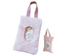 Dispensador De Toallitas Húmedas,Caja de Almacenaje Portátil para Pañuelos | Dispensador Recargable Decorativo para Toallitas Húmedas, Almacenamiento de Pañuelos para Casa Coche Camping Pícnic Exterio