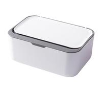Dispensador de toallitas húmedas para bebés, dispensador de toallitas húmedas recargables a prueba de polvo de 7, 5x5, 1x3, 1 pulgadas con tapa, cubierta de caja de pañuelos antideslizante
