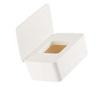 Dispensador de Toallitas Húmedas PP Buena Sellado Container de Limpieza Húmeda con Cubierta para la Oficina Doméstica W White L Ese Cierre Abierto EA Toallitas Dispenserwet Wipe Organizador