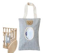 Dispensador de toallitas para bebés - Bolsa de Cambio de pañales, Accesorio de guardería colgable | Caja de toallita húmeda Recargable, estación de Mesa de Viaje Estante de estantería