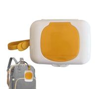 Dispensador de toallitas: recipiente de toallitas recargables, soporte de toallita de viaje | Portátil y reutilizable, a prueba de polvo, inodoro | Perfecto para la oficina, acampar, hogar, viajes, pr