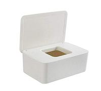 Dispensador de toallitas, soporte para toallitas para bebés, caja de pañuelos húmedos para pañales, caja de almacenamiento de toallas de papel con tapa sellada a prueba de polvo para oficina en casa