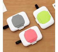 Dispensador de Toallitas, Soporte para Toallitas para Bebés y Adultos, Contenedor de Toallitas Recargable, Mantiene las Toallitas Frescas, Estuche para Toallitas Fácil de Abrir y