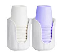 Dispensador de vasos de baño, mostrador dispensador de vasos - Elegante dispensador de baño,Portavasos de tamaño compacto, diseño eficiente y ahorra espacio para la ma