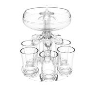 Dispensador De Vasos De Disparo Genérico | Dispensador De Shots De Cócteles, Bebida De De 6 Disparos, Bebida Con Soporte De Vidrio