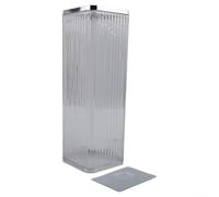 Dispensador de vasos de papel con agarre elástico interno que minimiza los residuos y ahorra recursos (plata transparente)