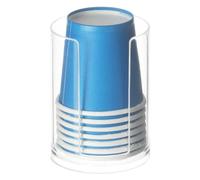 Dispensador de vasos de papel, dispensador de vasos desechables para enjuague bucal, dispensadores de vasos pequeños desechables, dispensador de portavasos acrílico transparente, dispensador de