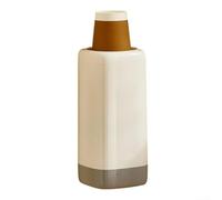 Dispensador de vasos desechable de montaje en pared a prueba de polvo, estante compacto para tazas, organizador de ahorro de espacio para cocina, oficina en casa, disponible en blanco y beige (blanco)