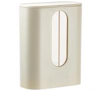 Dispensador de vasos montado en la pared con tapa, soporte automático de vasos de papel para cocina, diseño eficiente de caída de un solo toque, instalación sin taladro, capacidad para 40 tazas