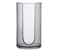 Dispensador de vasos, soporte para vasos de baño, duradero y transparente, soporte para vasos de papel duradero e impermeable para enjuagar vasos en el lavabo del baño