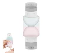 Dispensador de viaje 2 en 1, botella con bomba de viaje, botellas de tamaño de viaje, dispensador de botellas de bomba, dispensador de botellas a prueba de fugas, juego de recipientes de aseo