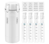 Dispensador de viaje 4 en 1, 4 botellas de viaje 30 ml para inodoro
