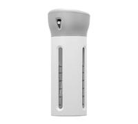 Dispensador de Viaje 4 en 1, Contenedor de Viaje a Prueba de Fugas, Botellas de Viaje, Contenedor de Líquido Recargable para Loción, Cuidado Personal con Adhesivo para champú y (Gris)