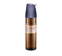 Dispensador de vinagre y aceite con apertura por gravedad y boquilla de recogida de goteo para verter limpio (azul)