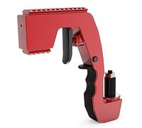 Dispensador de vino con pistola de champán, herramientas de bar, tapón de botella de cerveza, tapón de pulverización, accesorios para eyector (rojo)