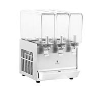 Royal Catering Dispensador de Zumo y Bebidas Frías RC-JDD03 (Capacidad: 3 x 10 L, Potencia: 320 W, Funciones: enfriar, mezclar)