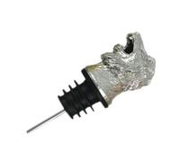 Dispensador decorativo de botellas de cabeza de animal, a prueba de fugas, de aleación de zinc, dispensador de vino para el hogar, a prueba de óxido, herramienta de tapón de vino dorado