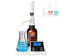 Dispensador digital de botella con pantalla táctil TFT, control electrónico de líquidos, 16 niveles de velocidad, rango de 0.01-99.99 ml, para investigación de laboratorio y manejo de reactivos