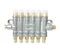 Dispensador distribuidor de aceite lubricante volumétrico, DT-500 de 2-7 vías, con tapa protectora, 1 Uds.(DT-600,0.2CC)