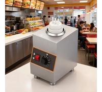 Dispensador Eléctrico De Calentadores De Salsas, 2 Métodos De Calentamiento Y 86-185°F Temperatura Ajustable, Calentador De Acero Inoxidable Para Encimera De Salsa De Chocolate Caliente(1grids)