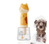 Dispensador eléctrico de champú para perros | Máquina automática de espuma de limpieza de perros | Pulverizador de champú con cepillo para baño de perros y gatos | Pulverizador de jabón recargable