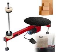 Dispensador eléctrico de film estirable, máquina de envolver automática con velocidad de 50 RPM y plato giratorio de 40 cm para un embalaje eficiente de película de plástico