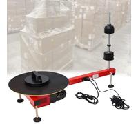 Dispensador eléctrico de film estirable, máquina de envolver portátil para rollos de película elástica de hasta 70 cm, equipo de embalaje de película con plato giratorio de 40 cm de diámetro