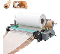 Dispensador eléctrico de rollo de papel de panal, 250 W, velocidad de 8 m/min, 2 modos de funcionamiento, soporte de papel de regalo kraft, 51 cm de ancho, cuchillo deslizante suave para un corte