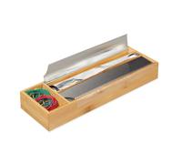 Dispensador film soporte para rollos expendedor aluminio 0,6 kg marrón 5,5 cm