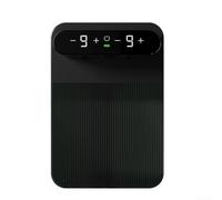 Dispensador inteligente de jabón de doble cabezal, espuma sin contacto y mano líquida con 9 ajustes, 400 ml IPX7 sensor automático impermeable para cocina, baño, negro (A)