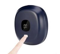 Dispensador inteligente de jabón de espuma montado en la pared con sensor infrarrojo para uso sin contacto, función sensible a la temperatura y batería de larga duración para mayor comodidad (azul)