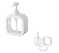 Dispensador Jabon 1 PC 300ml/500ml Bathroom Soap Dispenser Refillable Lotion Shampoo Shower Gel Holder Portable(1 Piece White 500ml)