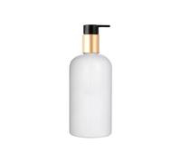 Dispensador Jabon 250/500ml Large Capacity Dispenser Bottle Liquid Lotion Shampoo Soap Press Bottles(250ml White-Gold)