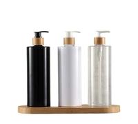 Dispensador Jabon 300/500ML Pump Dispenser Bathroom Dish Soap Bottle Lotion Refillable(500ml White)