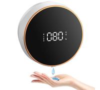 Dispensador Jabon Baño Automatico, 300 ml Dispensador Jabon Baño Pared Recargable, 3 Niveles Ajustable, Adecuado para Cocina, Baño, Hotel - Compatible con Diversos Jabones (Blanco(versión Gel))