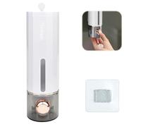 Dispensador Jabon Baño Pared 400ml con Ganchos Adhesivos, Dispensadores de Gel y Champu sin Taladrar, Dispensador de Jabón de Baño de Pared para Cocina