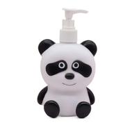 Dispensador jabon Infantil para niños, Dosificador de jabon de 300ml, Botella jabón con Forma de animalito, jabón líquido, champú, lociones Ideal para Usar en el baño o Cocina (Oso Panda)