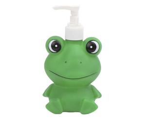 Dispensador jabon Infantil para niños, Dosificador de jabon de 300ml, Botella jabón con Forma de animalito, jabón líquido, champú, lociones Ideal para Usar en el baño o Cocina (Ranita)