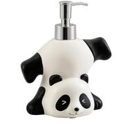Dispensador jabon Infantil para niños, Dosificador de jabon de 300ml, Botella jabón con Forma de Osito Panda jabón líquido, champú, lociones idel para Usar en el baño o Cocina